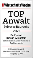 TOP Anwalt 2021 - Dr. Florian Krause-Allenstein